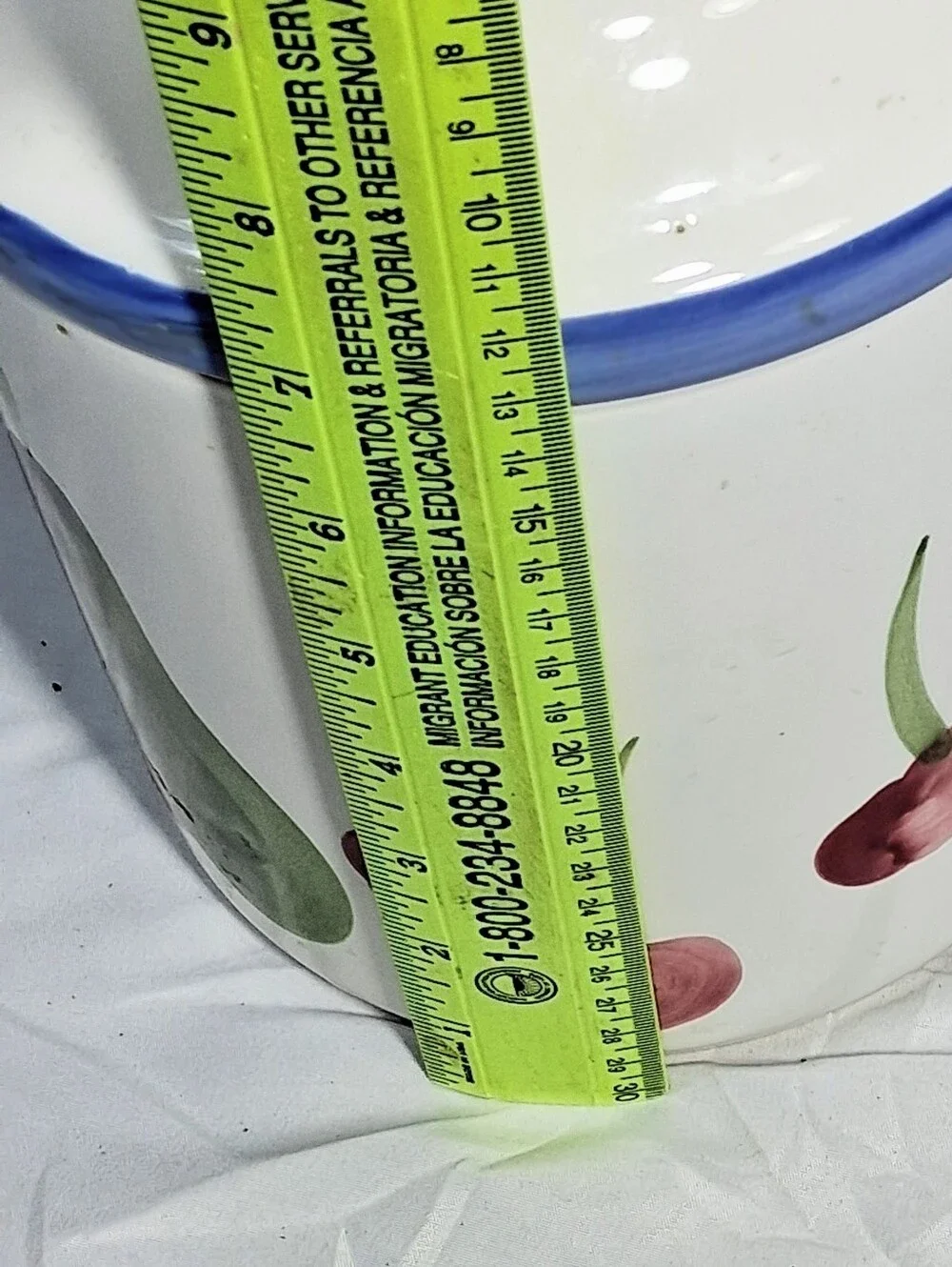 Vintage Certified International Fruit Decor 7.5